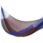 Artisan Handmade Hammock Patterned Blue