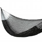 Black Hand Woven Nylon Mayan Rope Hammock