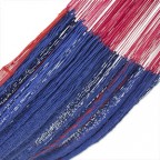 Blue and Red Cotton Hand Rope Hammock