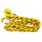 Bright Yellow Green Red Striped Tropical Hand Woven Nylon Hammock