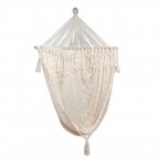 Cotton White Tropical Decor Rope Hammock