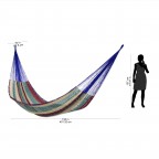 Handmade Cotton Hammock Striped Rope