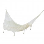 Ivory Hand Woven Cotton Rope Hammock