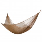 Metallic Copper Brown Nylon Woven Rope Hammock