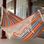 Multi-Color Striped Cotton Hand Woven Hammock