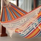 Multi-Color Striped Cotton Hand Woven Hammock