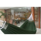 Multicolor Green Striped Cotton Fabric Brazilian Hammock