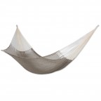 Natural Grey Hand Woven Cotton Rope Hammock