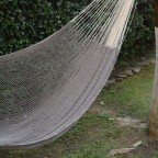 Natural Grey Hand Woven Cotton Rope Hammock