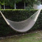 Natural Grey Hand Woven Cotton Rope Hammock