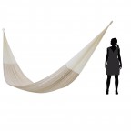 Natural Off White Hand Woven Cotton Blend Hammock