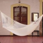 Natural Off White Hand Woven Cotton Blend Hammock