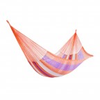 Purple Orange Striped Hand Woven Hammock