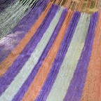 Purple Orange Striped Hand Woven Hammock