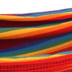 Rainbow Striped Cotton Fabric Hammock