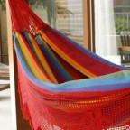 Rainbow Striped Cotton Fabric Hammock