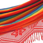 Rainbow Striped Cotton Fabric Hammock