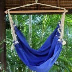 Royal Blue Brazilian Cotton Swing Hammock