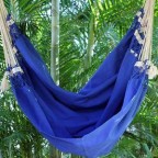 Royal Blue Brazilian Cotton Swing Hammock