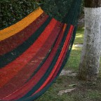 Sustainable Cotton Red Rope Hammock