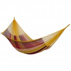 Yellow Brown Red Striped Cotton Hammock